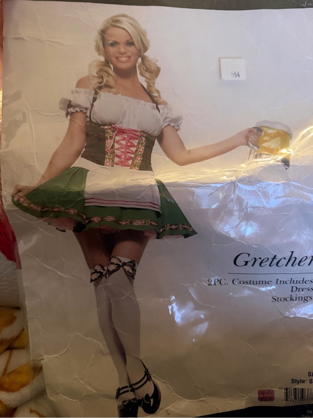 Gretchen Oktoberfest Costume - Green & White